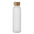 Botella Reutilizable de Cristal con Acabado Esmerilado con tapa de Bambú Personalizable Abe - 500ml