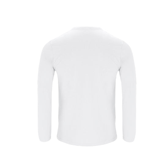 Detalle del tejido Single Jersey de algodón 160 g/m² en camiseta blanca personalizada