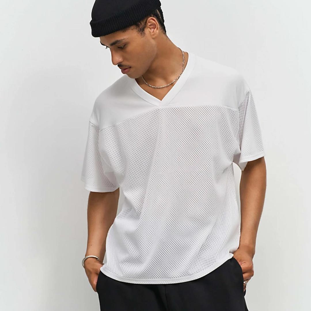 Camiseta deportiva vintage unisex de poliéster reciclado para merchandising eventos deportivos