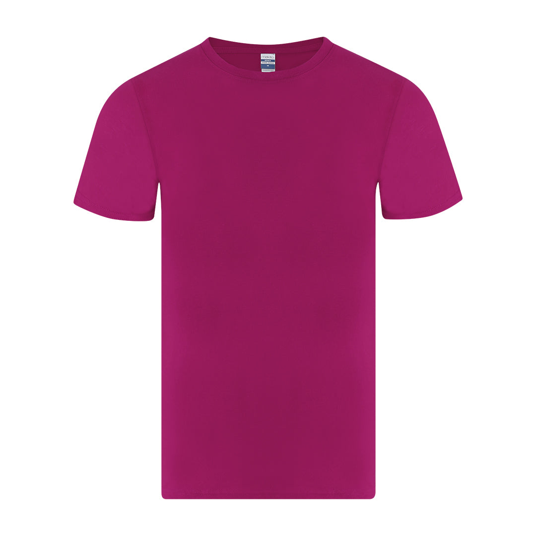 Camiseta niña fucsia algodón 150 g para merchandising escolar