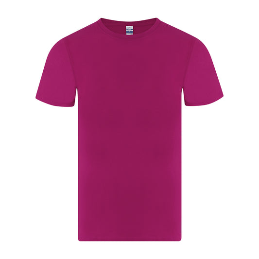 Camiseta niña fucsia algodón 150 g para merchandising escolar