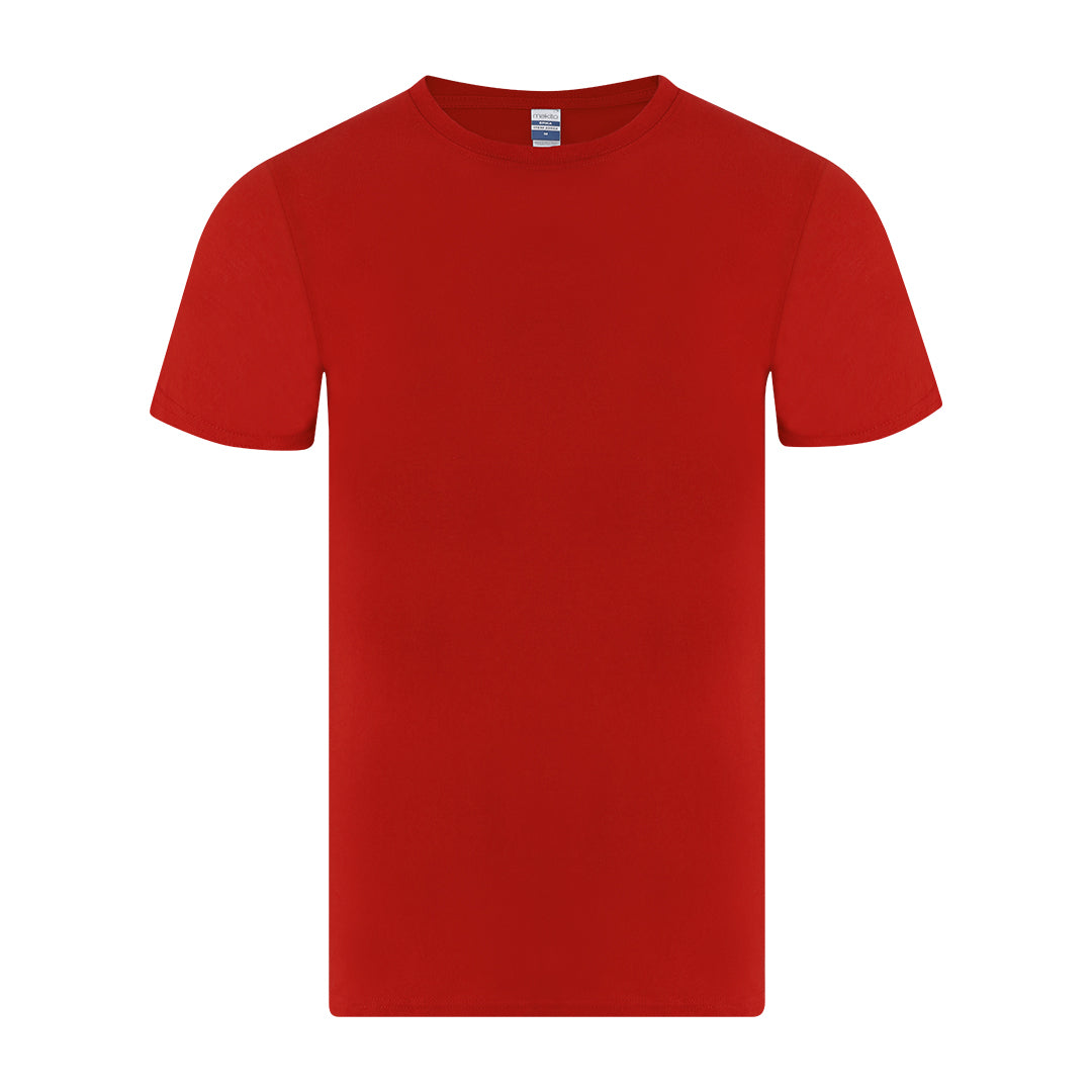 Camiseta niño roja algodón 150 g para eventos escolares y deportivos