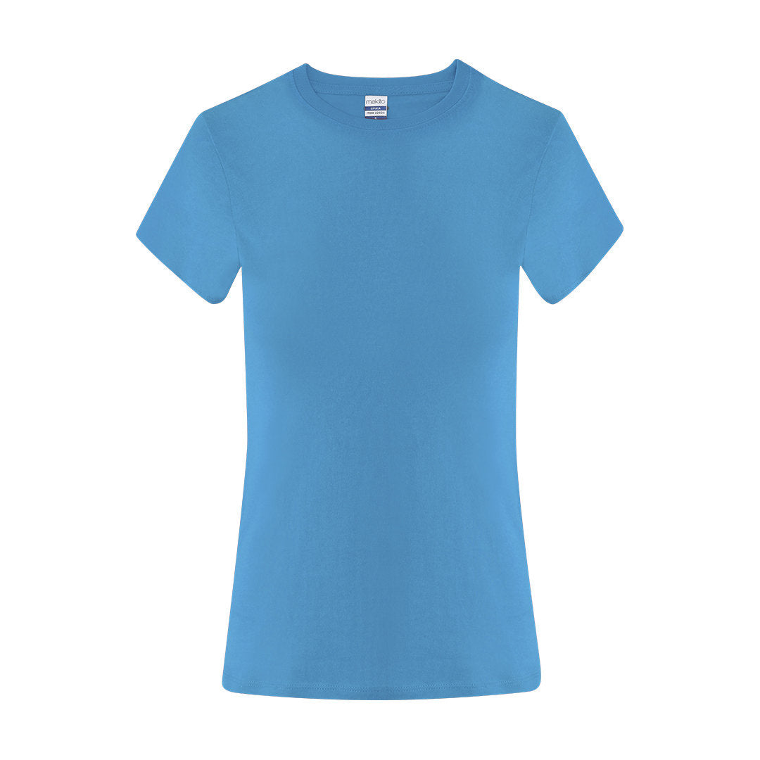 Camiseta turquesa mujer 150 g merchandising corporativo