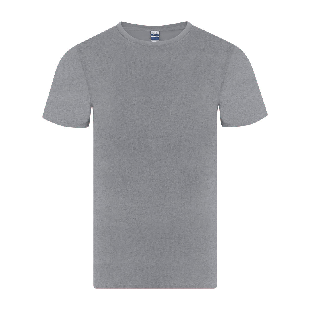 Camiseta infantil gris algodón para uniformidad escolar personalizada