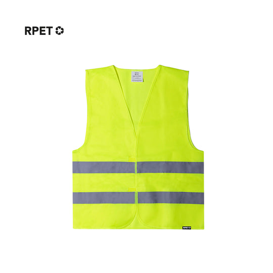 Chaleco reflectante sostenible de PET reciclado personalizable – seguridad laboral ecológica Firstgreen
