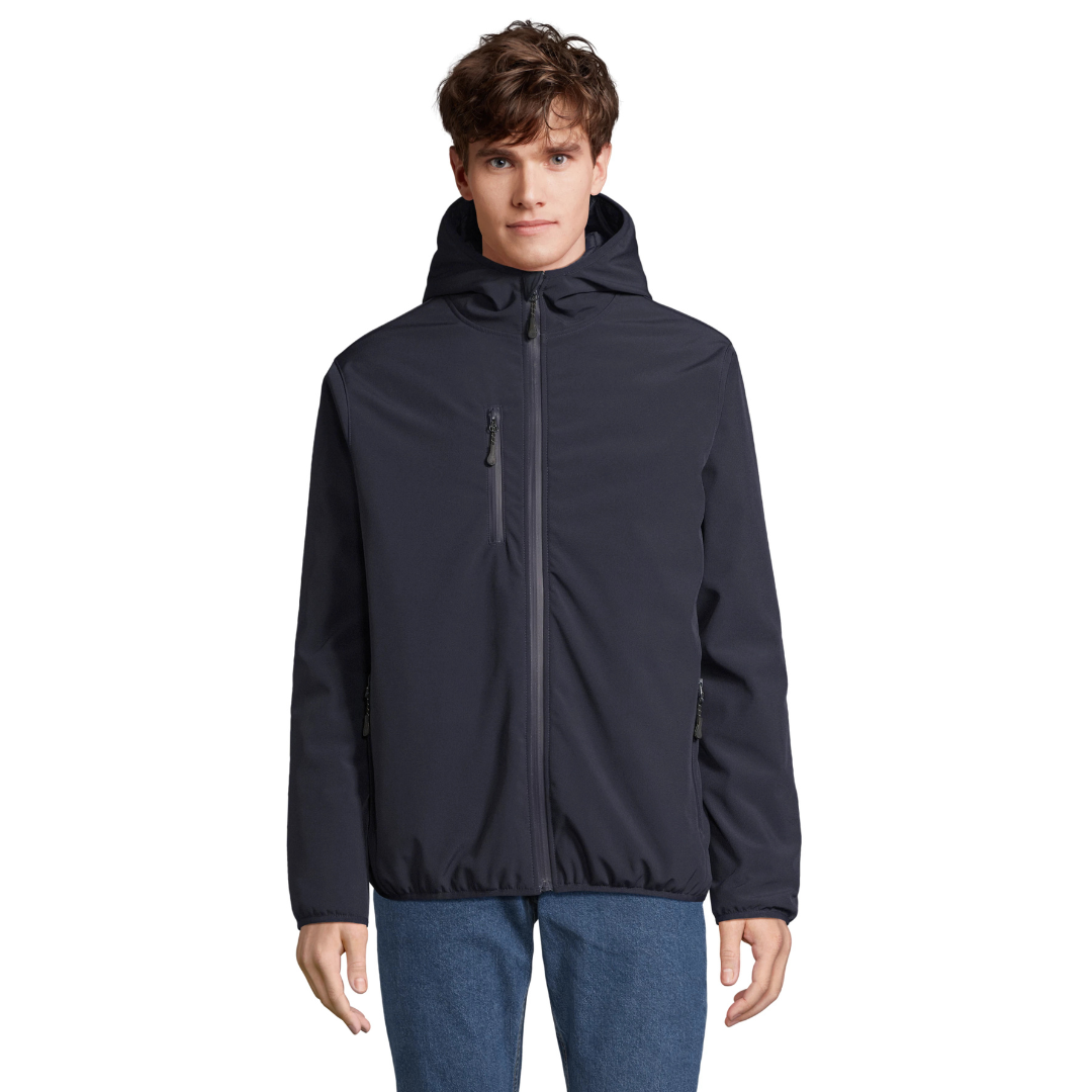 Softshell de invierno acolchado sostenible personalizable con logotipo para empresas