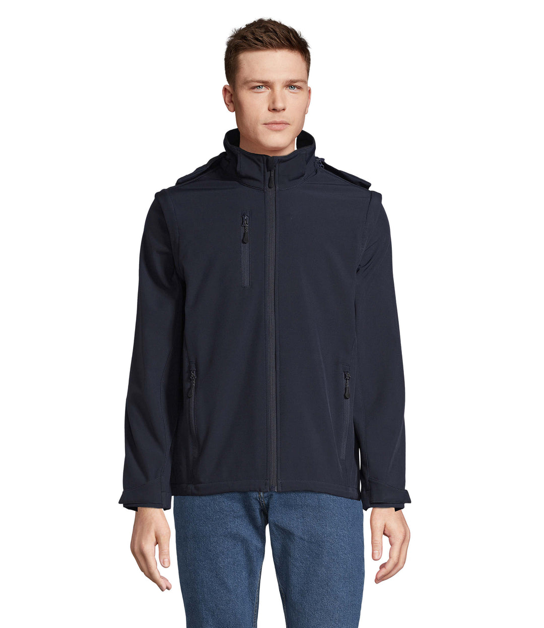 Chaqueta de ropa laboral ecológica personalizada Falcon de poliéster reciclado para equipos profesionales de exterior