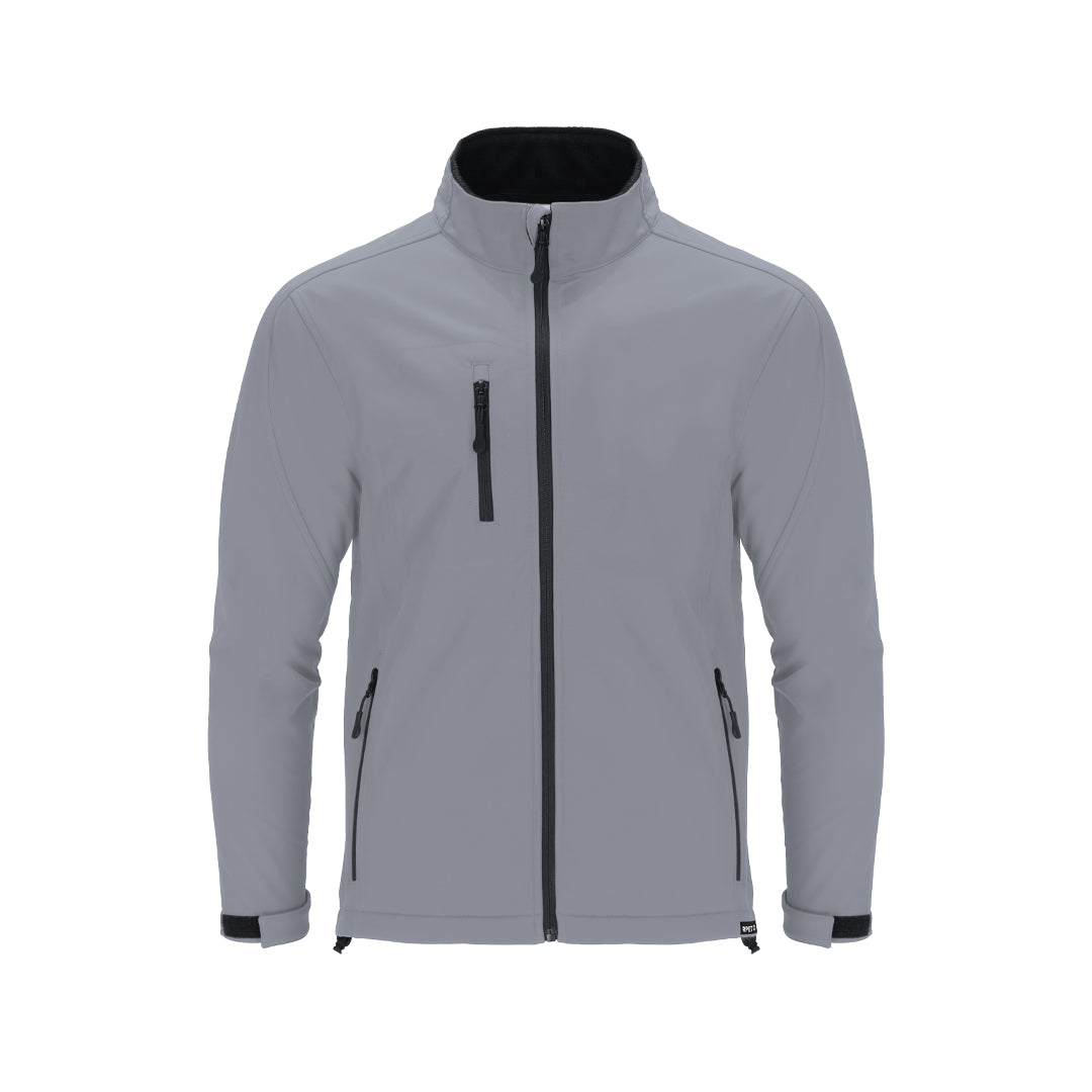Chaqueta Soft Shell de poliéster reciclado RPET impermeable y transpirable personalizable
