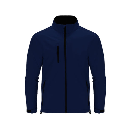 Chaqueta Soft Shell de poliéster reciclado RPET impermeable y transpirable personalizable