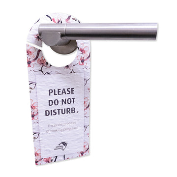 Ecological Door Hanger Made of Recycled Seed Paper to Personalise Made in Europe Special for Hotels