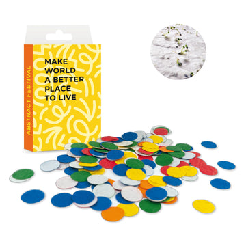 Confeti Ecológico de Papel con Semillas de Colores Con Caja de Cartón para Personalizar Made In Europe Especial Fiestas y Eventos