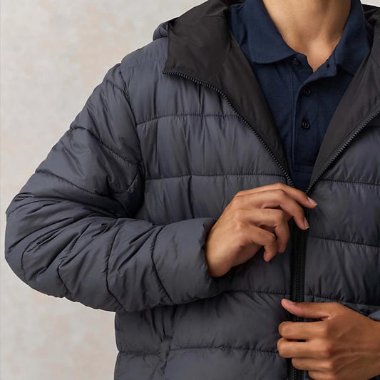 Cremallera reversible de doble cursor en chaqueta unisex ecológica personalizable