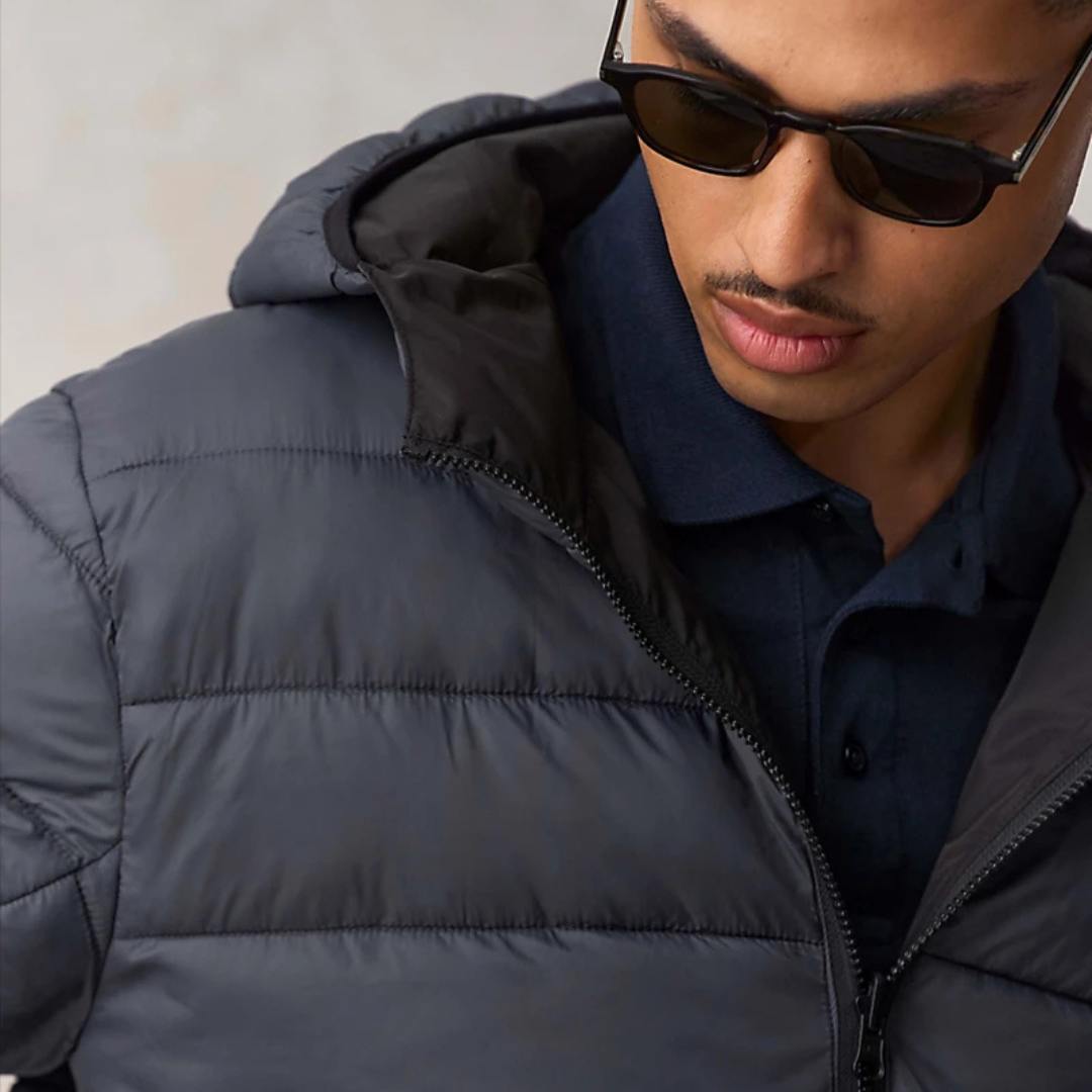 Cremallera reversible de doble cursor en chaqueta unisex ecológica personalizable