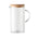 Sustainable Borosilicate Glass Jug with Cork Lid for Customizing Special Hospitality Osna Bold - 1 L