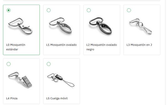 Lanyard desmontable con mosquetón metálico para acreditaciones