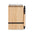 Libreta Ecológica con Tapas de Bambú y Papel Reciclado con Bolígrafo de Materiales Reciclados a Juego para Personalizar Sonorabam- A6