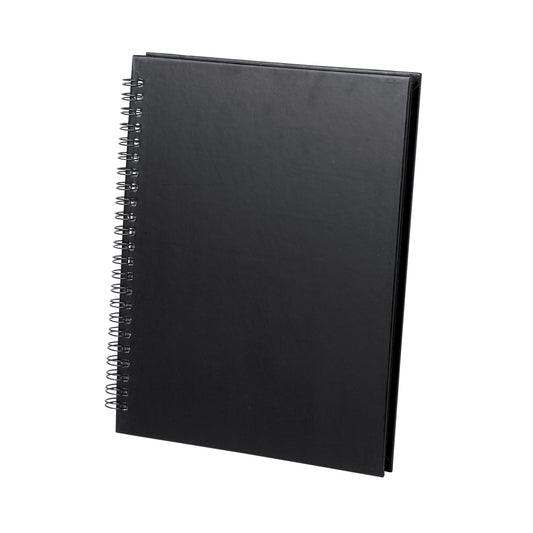Libreta Sostenible personalizada con logo para regalos corporativos en  negro 
