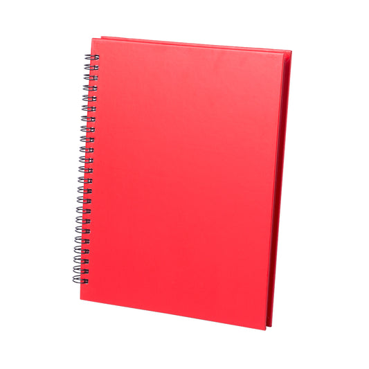 Libreta Sostenible personalizada con logo para regalos corporativos en rojo