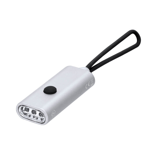 Linterna ecológica con asa de silicona para fácil transporte, merchandising sostenible