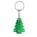 Eco-friendly Keychain made of recycled aluminum with GRS certification in the shape of a Christmas tree to personalize with a special Shappier ECO Christmas badge