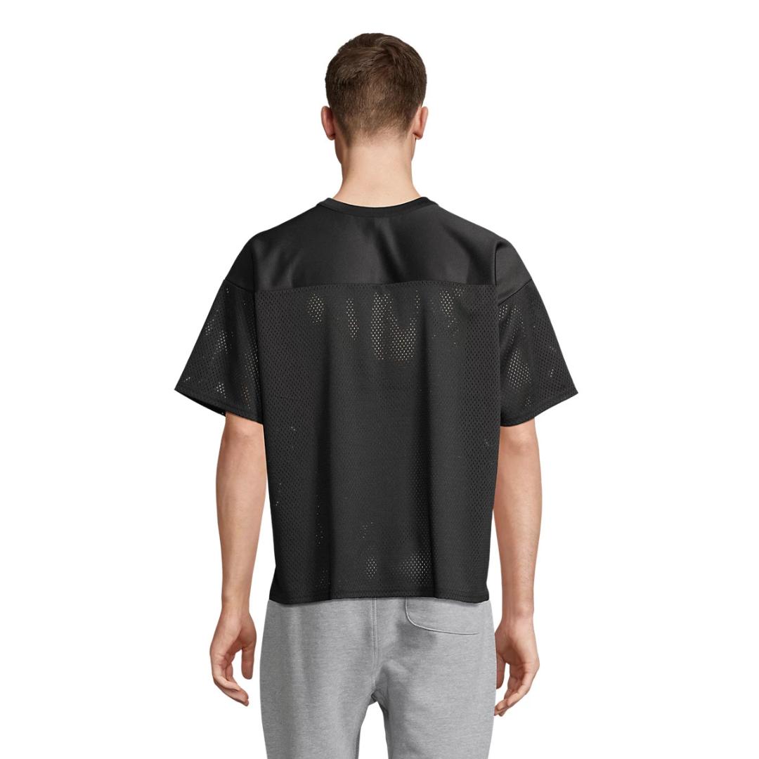 Camiseta  deportiva vintage 100% poliéster reciclado certificada GRS para merchandising ecologico