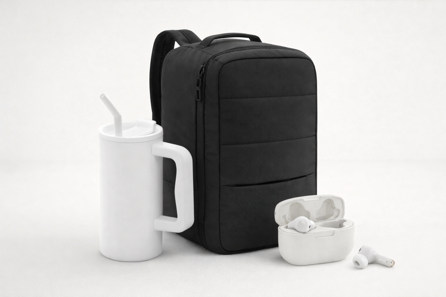 Pack de bienvenida sostenible premium para empleados con tecnología y productos de movilidad