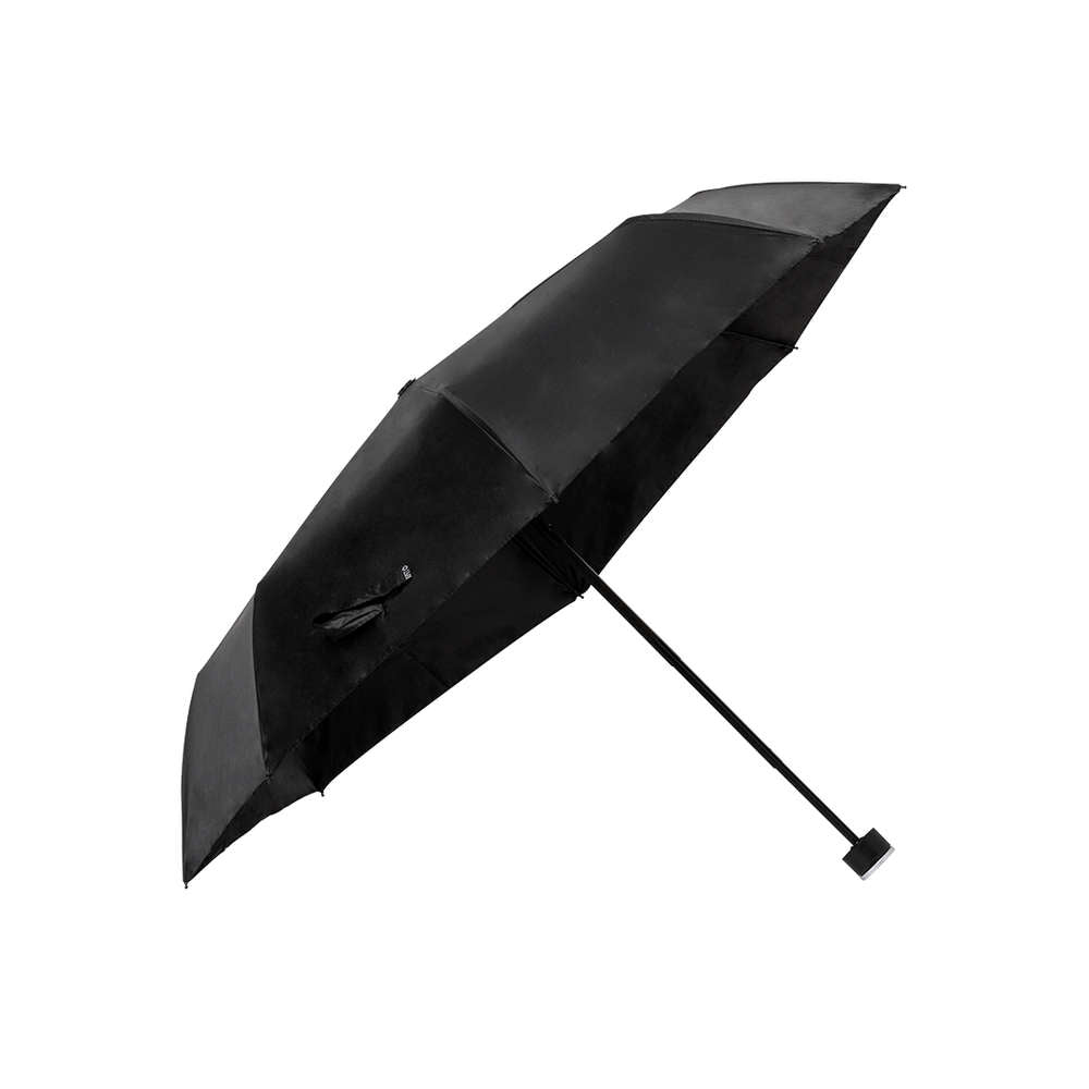 Paraguas Manual Plegable Ecológico de Pongee rPET Reciclado para Personalizar con Sistema Antiviento y Distintivo ECO Claris