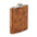 Namib Flask - 190ml - Sustainable Recycled Stainless Steel Hip Flask with Wood Look for Personalisation