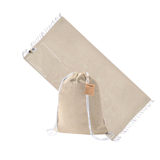 Pareo de algodón reciclado 180x90 cm ideal como regalo promocional ecológico playa