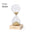 Reloj de Arena Sostenible de Vidrio de Borosilicato y Madera para Personalizar con Duración de 5 Minutos Faran