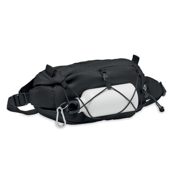 Riñonera Ecológica de rPET Reciclado 600D Personalizable con Cierre Hebilla y Sujección para Botellas con Distintivo ECO Especial Eventos Deportivos Brot
