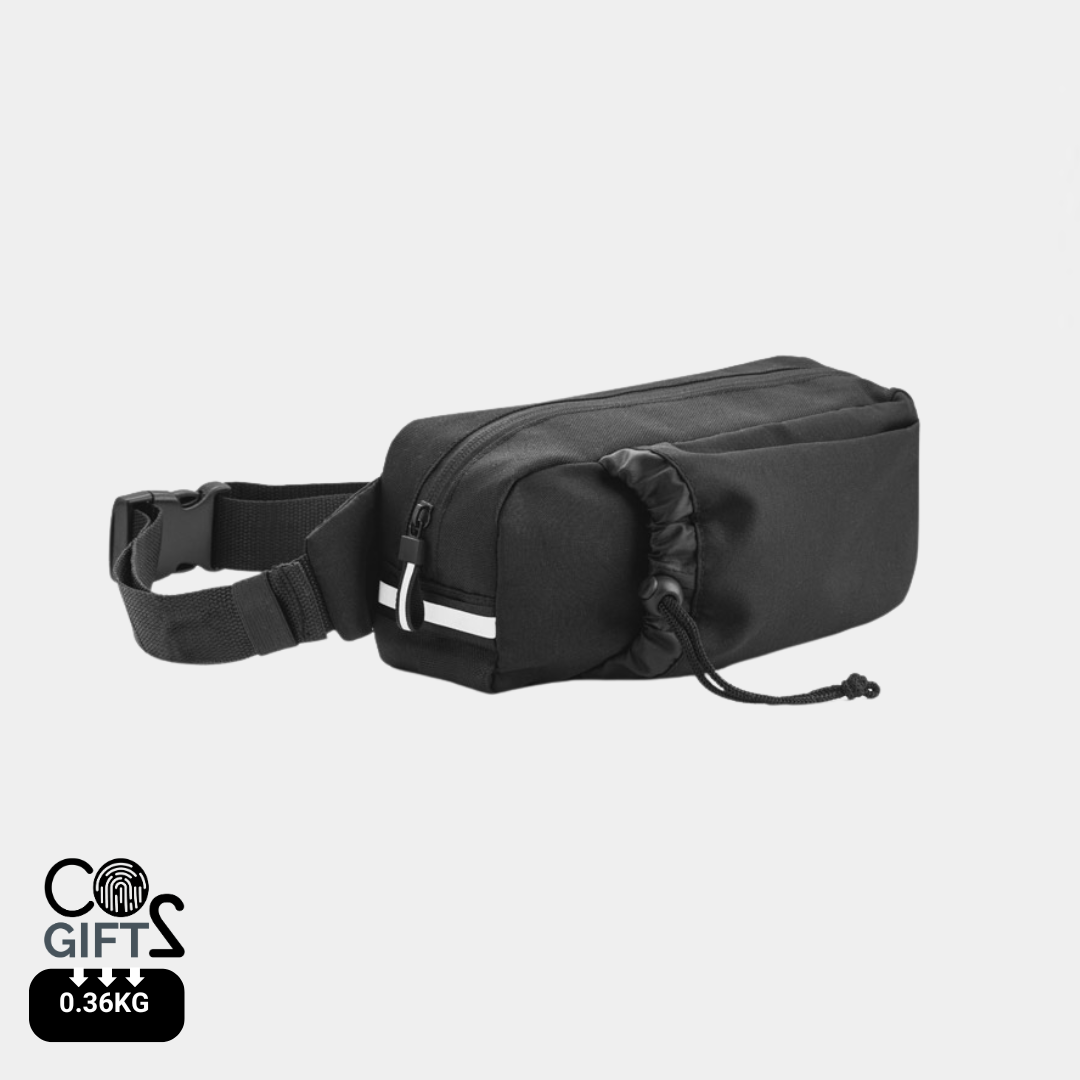 Riñonera ecológica de poliéster reciclado con bolsillo frontal