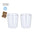 Set de Vasos Sostenible de Café de Cristal de Borosilicato de Doble Pared para Personalizar Frilux - 65ml