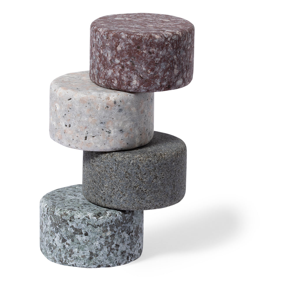 Set de Cubitos Reutilizables de Piedra Natural Presentados en Bolsa de Algoón para Personalizar Glamer