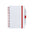 Set de Libreta y Bolígrafo de ABS Reciclado para Personalizar Con Cierre Elástico en Varios Colores y 70 Hojas a Rayas y Distintivo ECO Ciara