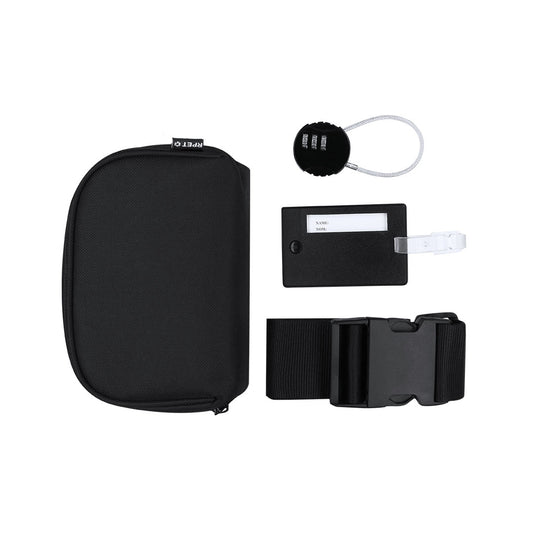 regalos promocionales para viajeros ecológico de RPET con accesorios de seguridad de viaje