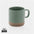 Sustainable Glazed Ceramic Mug in Wide Range of Colors with Natural Base for Customization - 360ml