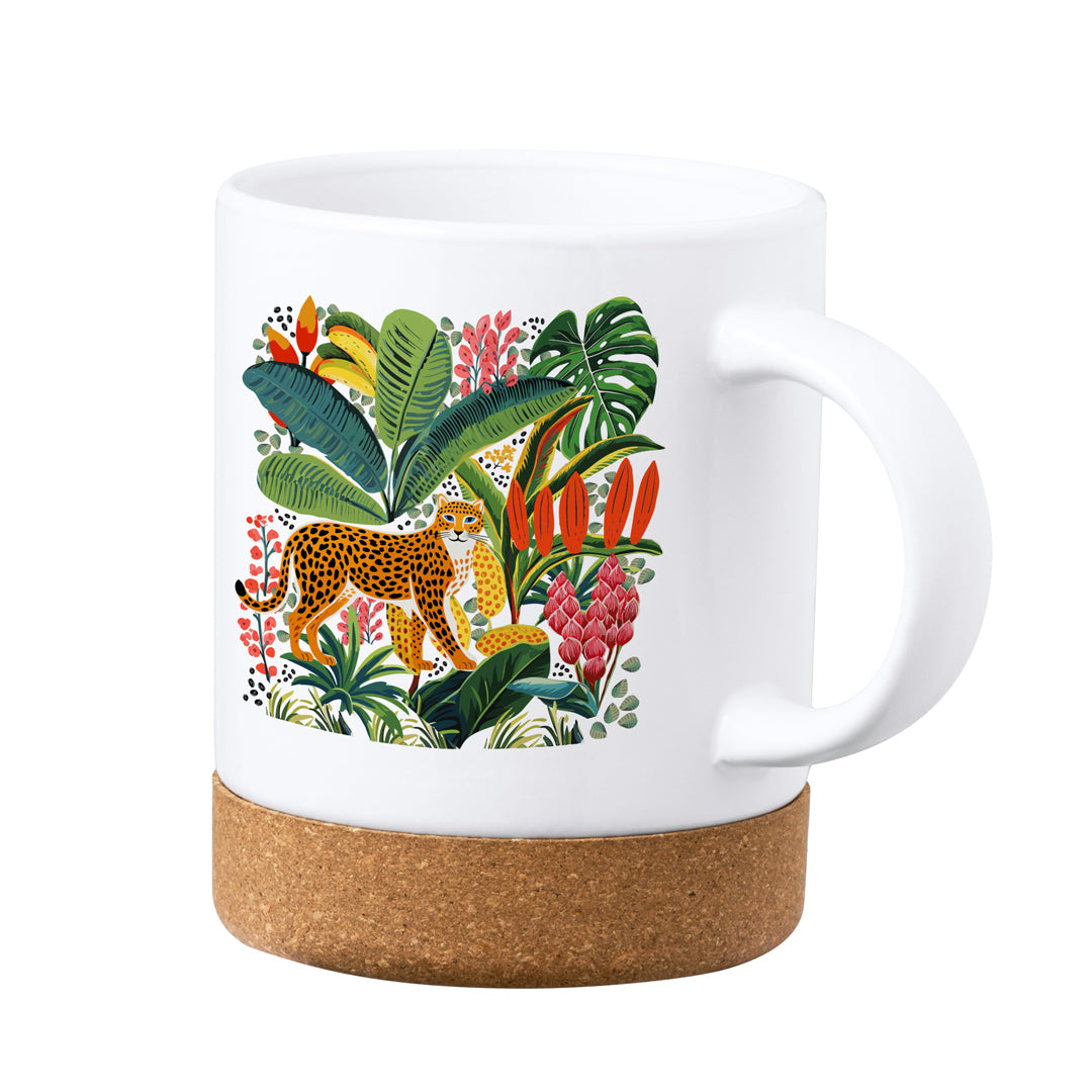 Taza Sostenible De Cerámica Con Base De Corcho Natural Ideal Para Pers 