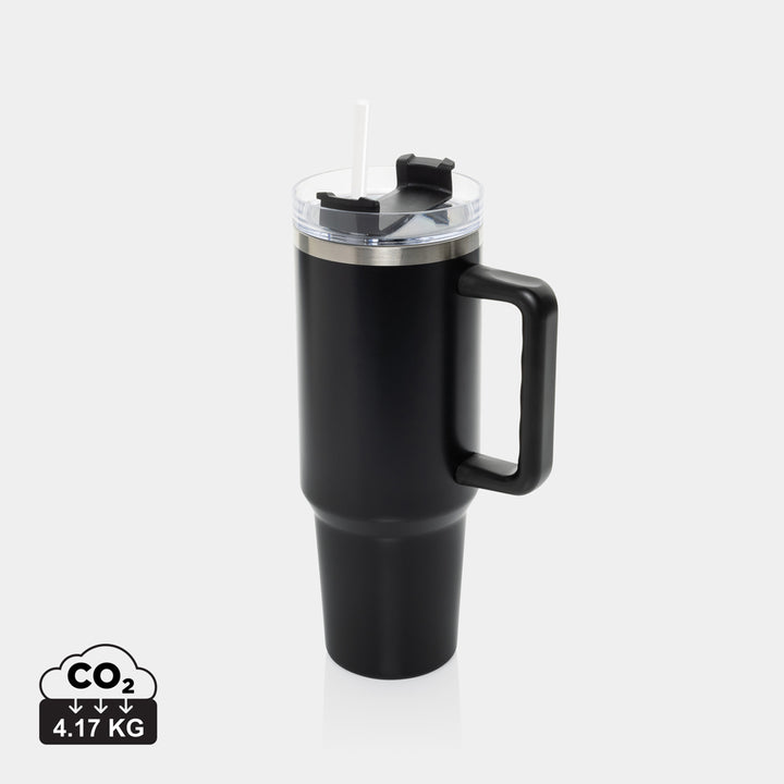 Vaso térmico de acero inoxidable reciclado personalizado para equipos comerciales, roadshows y movilidad profesional