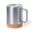Taza Térmica de Acero Inoxidable Doble Pared para Personalizar con Base de Corcho Natural Especial Oficina Loret 330 ml