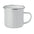 Taza Vintage Sostenible de Esmaltado Metalico en Amplia Gama de Colores para Personalizar Plateado - 350ml
