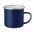 Taza Vintage Sostenible de Esmaltado Metalico en Amplia Gama de Colores para Personalizar Plateado - 350ml