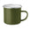 Taza Vintage Sostenible de Esmaltado Metalico en Amplia Gama de Colores para Personalizar Plateado - 350ml