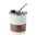Vaso Take Away Sostenible de Acero Inoxidable Reciclado con Revestimiendo de Madera y Pajita para Personalizar Mate - 260ml
