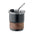 Vaso Take Away Sostenible de Acero Inoxidable Reciclado con Revestimiendo de Madera y Pajita para Personalizar Mate - 260ml