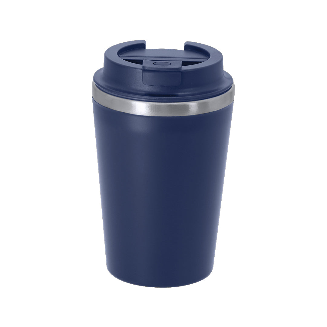 Vaso térmico azul marino 350 ml con interior acero inoxidable, regalo promocional empresa