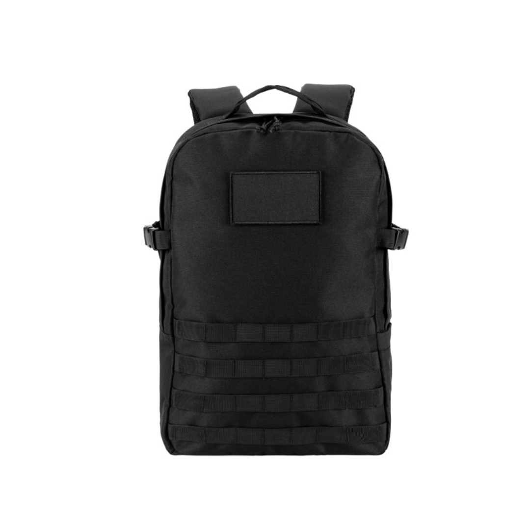 Vista frontal Mochila Estilo Militar Sostenible de Poliéster Reciclado 600D Personalizable con Compartimento para Portátil 17.3’ Edinburgh Bpak 