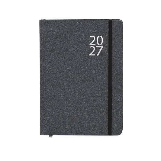 Regalo promocional sostenible con agenda A5 y caja kraft de presentación