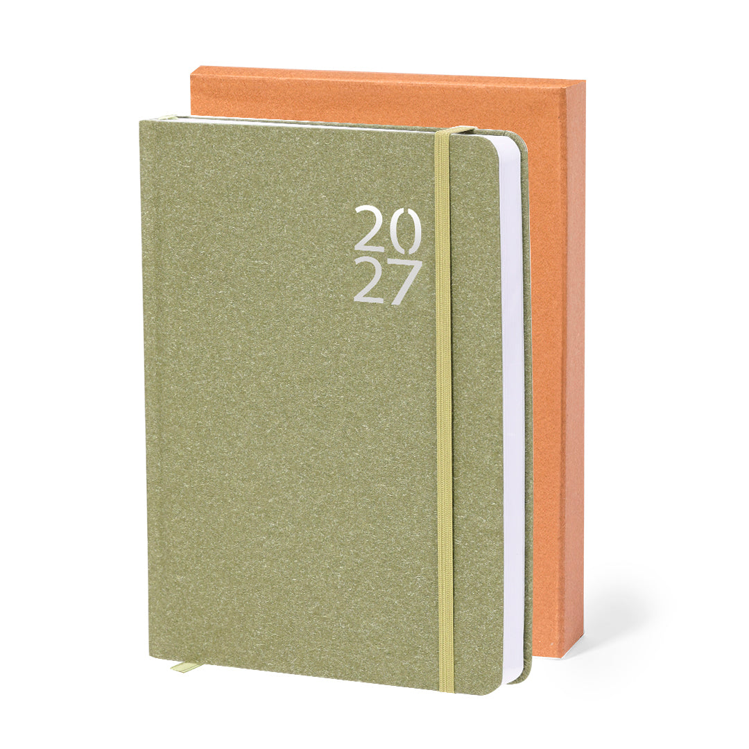 Agenda Florian con página día para merchandising ecológico corporativo