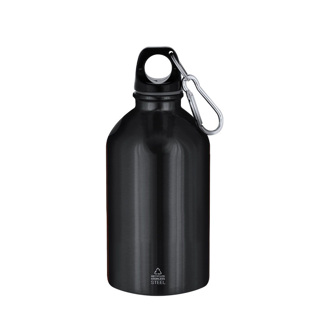 Bidón Beyls negro reciclado para merchandising para empresas